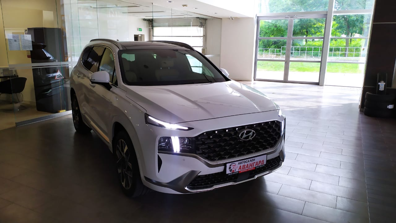 Новый HYUNDAI SANTA FE 3.5 (249 л.с.) 8АТ, 4WD. Calligraphy, Белый, 2021 |  Купить новый автомобиль в Донецке ДНР, в наличии и под заказ | Автосалон  Авангард