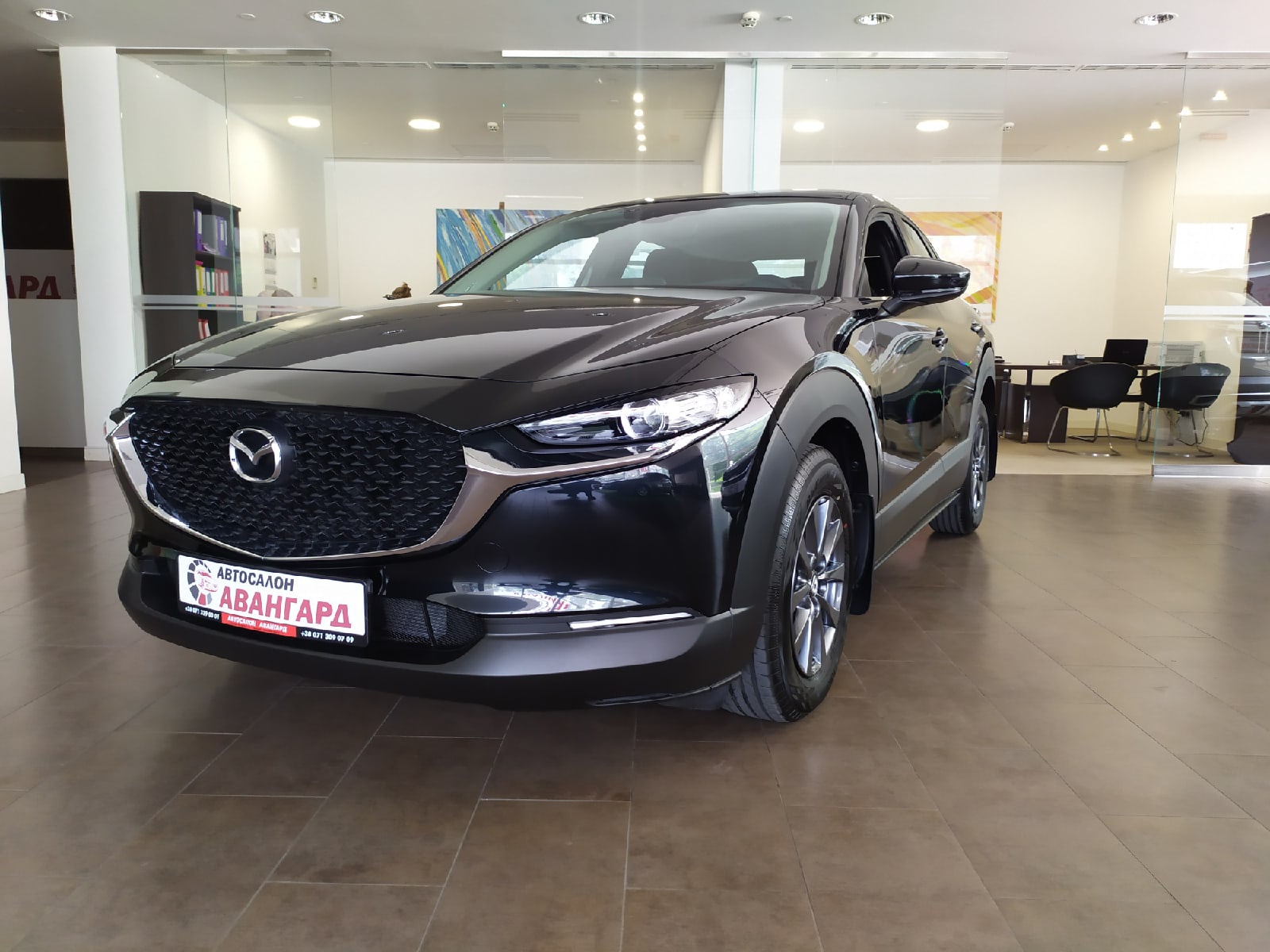 Mazda CX30 2.0 SKYACTIV-G 6 AT 2WD (150 л.с.), Active, чёрного цвета (Jet  Black), 2021 | Купить новый автомобиль в Донецке ДНР, в наличии и под заказ  | Автосалон Авангард