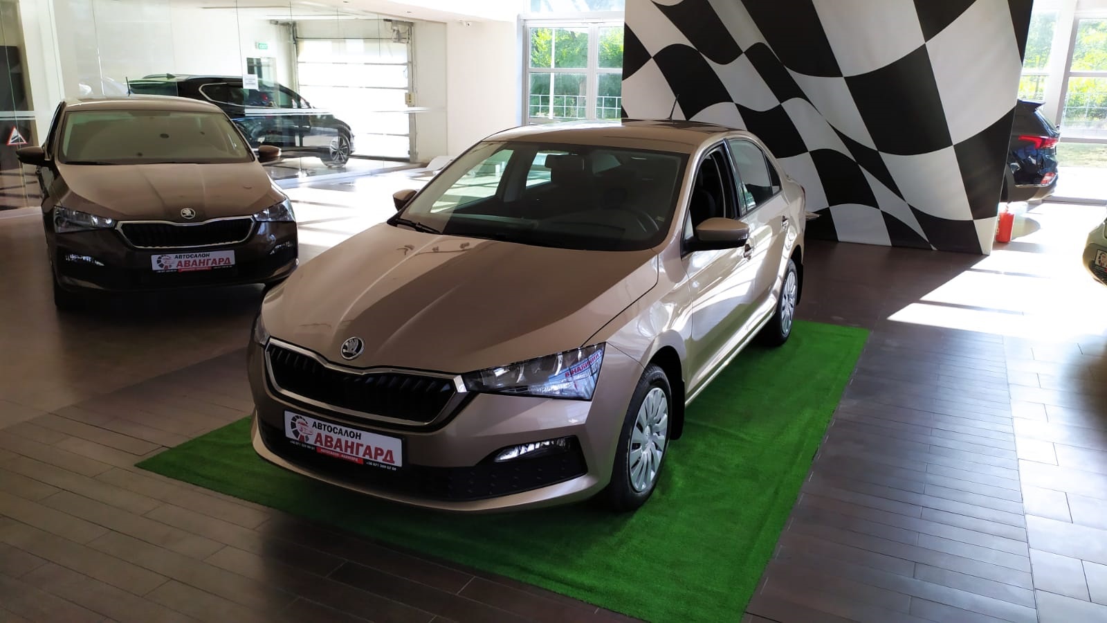 Skoda Rapid 1,6 MPI 90 л.с. 5MT-мех. Active. Бежевый. 2021 | Купить новый  автомобиль в Донецке ДНР, в наличии и под заказ | Автосалон Авангард