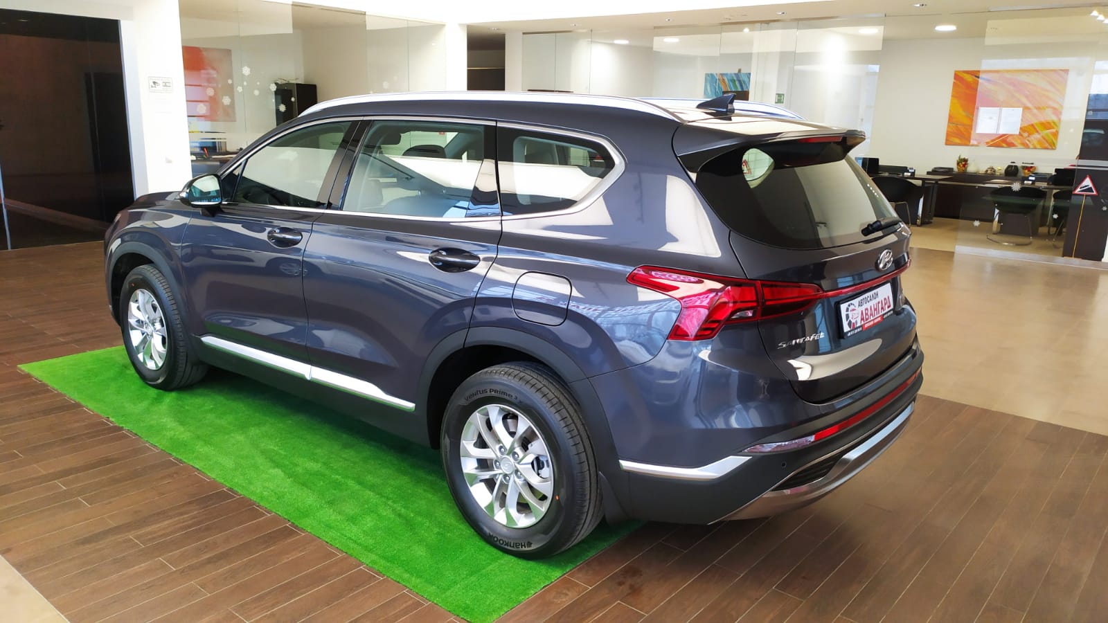 Hyundai Santa Fe 2.2 дизель 8АТ. 4WD. Lifestyle. Серо-синий. 2021