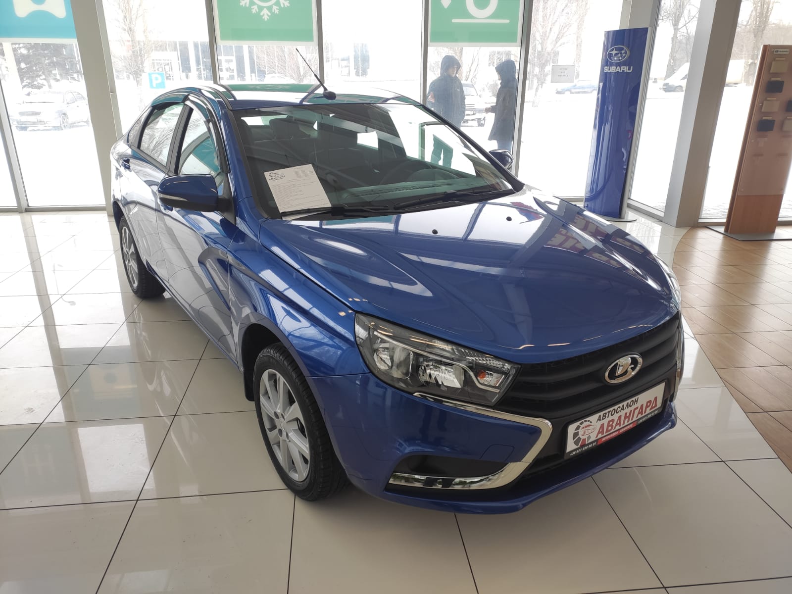 LADA Vesta седан 1.6 л., 16-кл., (106 л.с.). 5MT. Comfort +R16. Ярко-синий.  2021 | Купить новый автомобиль в Донецке ДНР, в наличии и под заказ |  Автосалон Авангард